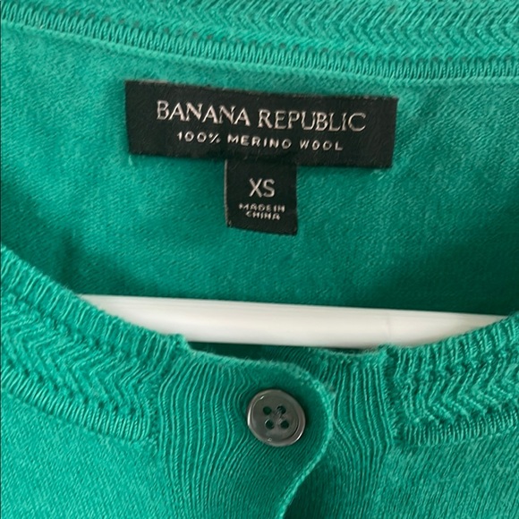 Banana Republic Green Women's Cardigan, 100% wool - Picture 2 of 6